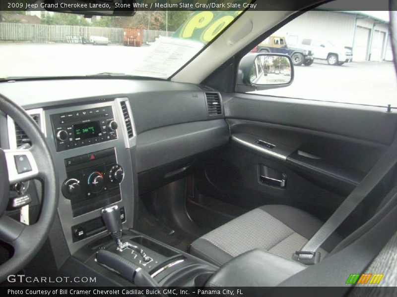 Stone White / Medium Slate Gray/Dark Slate Gray 2009 Jeep Grand Cherokee Laredo