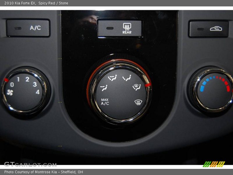 Spicy Red / Stone 2010 Kia Forte EX