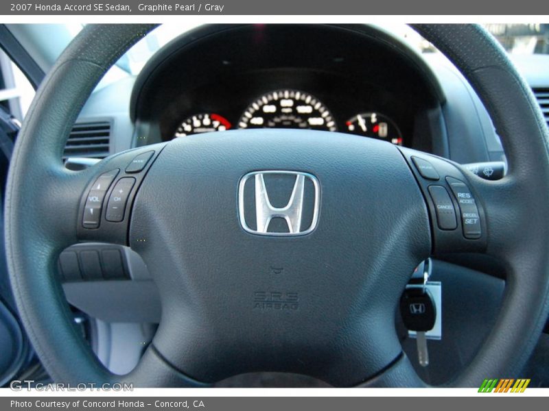 Graphite Pearl / Gray 2007 Honda Accord SE Sedan