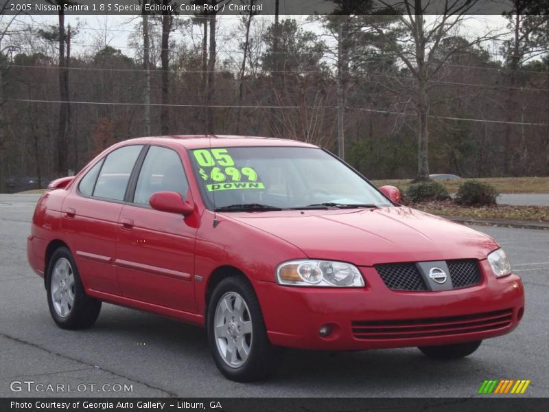 Code Red / Charcoal 2005 Nissan Sentra 1.8 S Special Edition