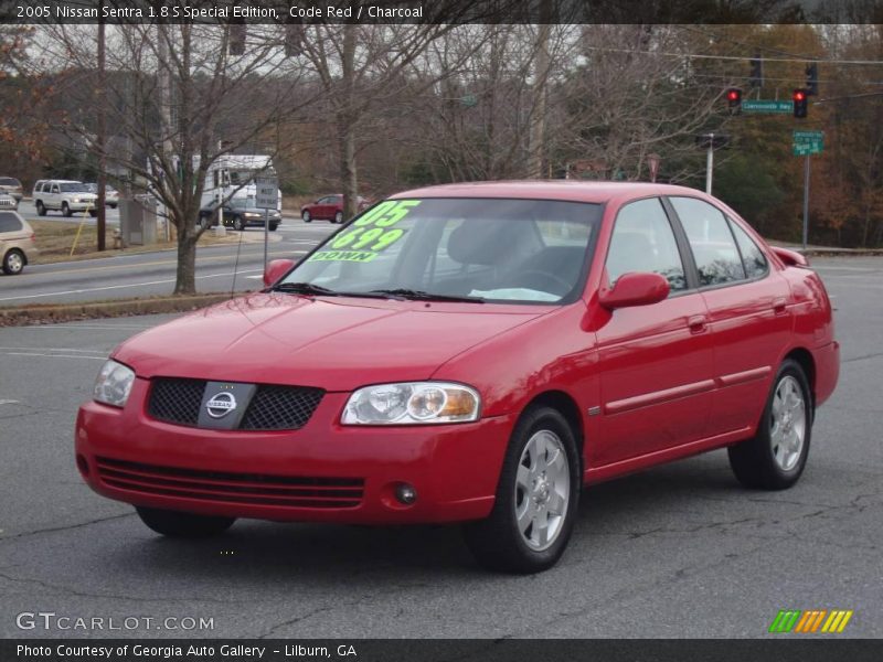 Code Red / Charcoal 2005 Nissan Sentra 1.8 S Special Edition
