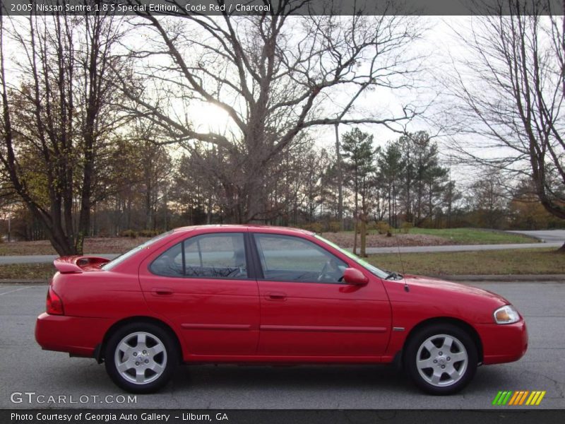 Code Red / Charcoal 2005 Nissan Sentra 1.8 S Special Edition
