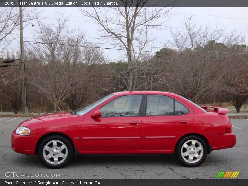 Code Red / Charcoal 2005 Nissan Sentra 1.8 S Special Edition