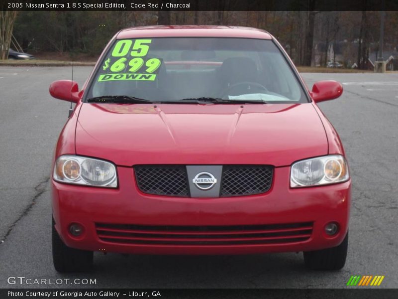 Code Red / Charcoal 2005 Nissan Sentra 1.8 S Special Edition