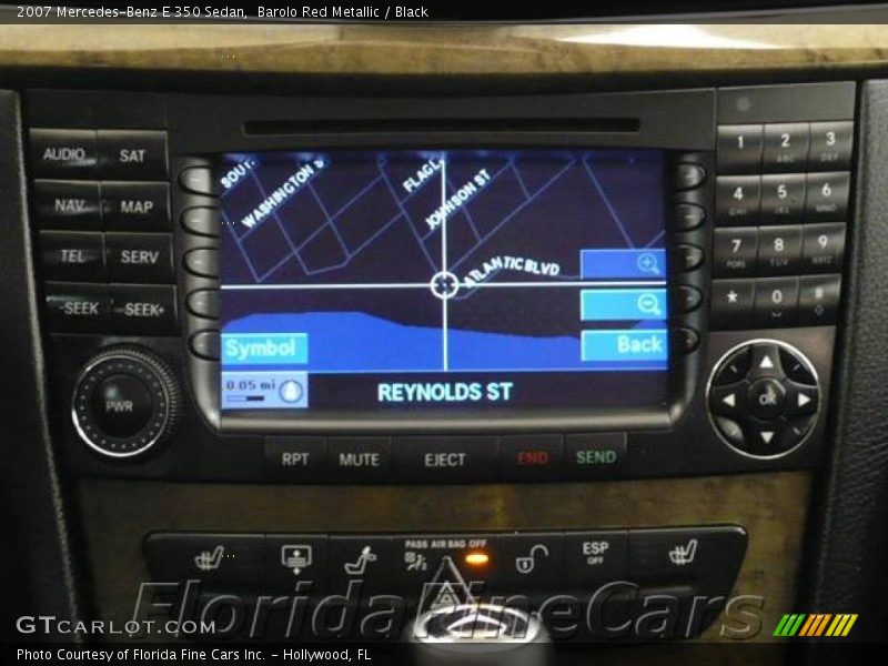 Barolo Red Metallic / Black 2007 Mercedes-Benz E 350 Sedan