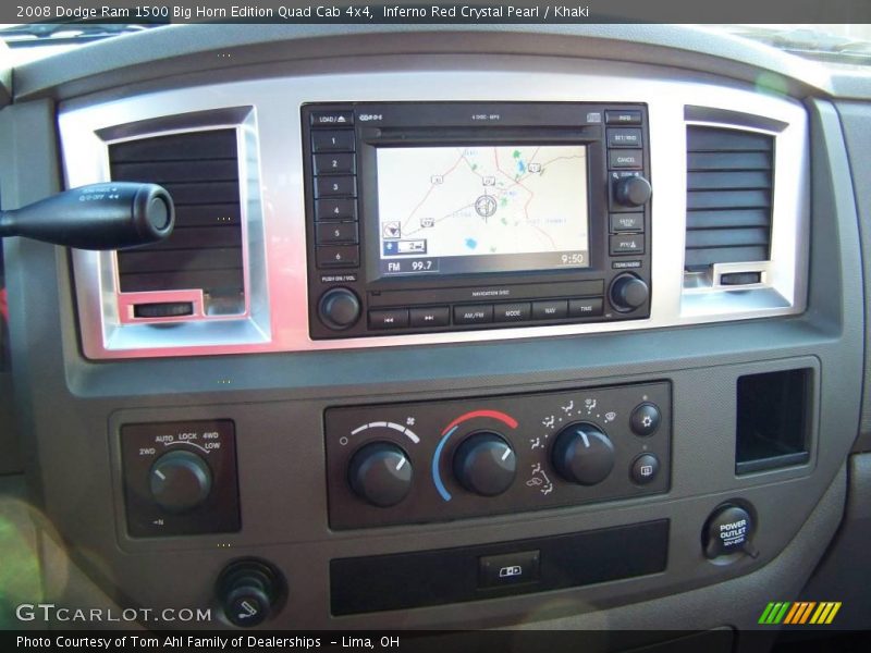 Inferno Red Crystal Pearl / Khaki 2008 Dodge Ram 1500 Big Horn Edition Quad Cab 4x4