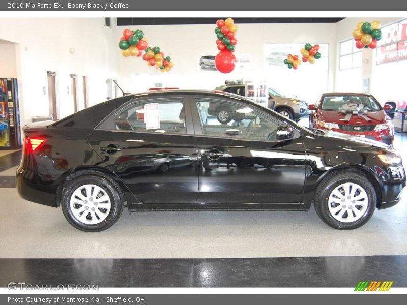 Ebony Black / Coffee 2010 Kia Forte EX