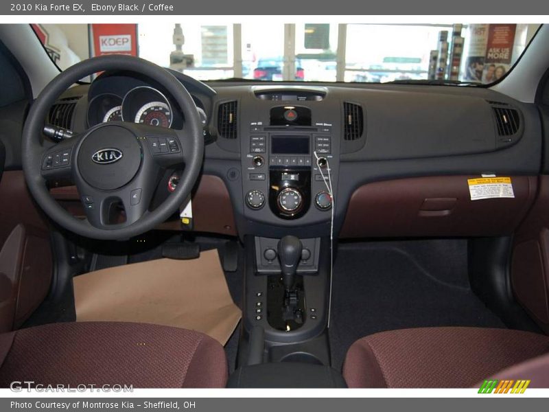 Ebony Black / Coffee 2010 Kia Forte EX