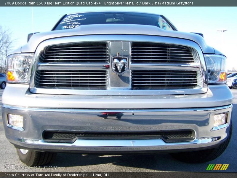 Bright Silver Metallic / Dark Slate/Medium Graystone 2009 Dodge Ram 1500 Big Horn Edition Quad Cab 4x4