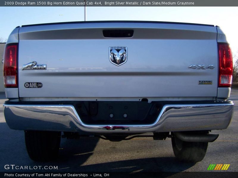 Bright Silver Metallic / Dark Slate/Medium Graystone 2009 Dodge Ram 1500 Big Horn Edition Quad Cab 4x4