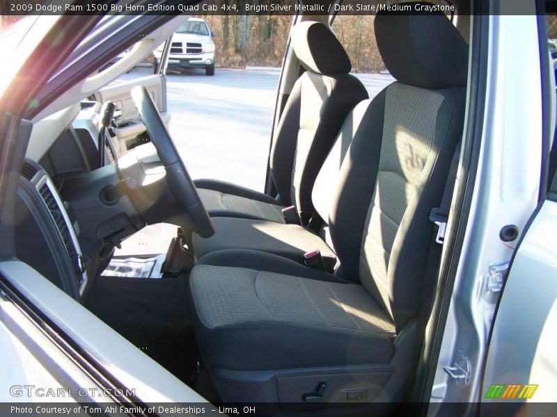 Bright Silver Metallic / Dark Slate/Medium Graystone 2009 Dodge Ram 1500 Big Horn Edition Quad Cab 4x4