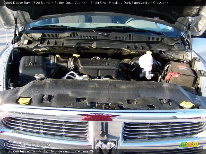 Bright Silver Metallic / Dark Slate/Medium Graystone 2009 Dodge Ram 1500 Big Horn Edition Quad Cab 4x4