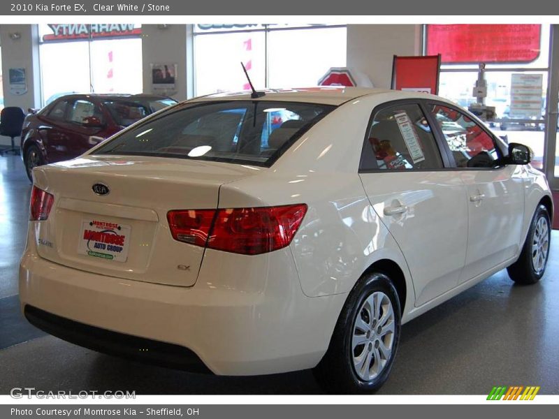 Clear White / Stone 2010 Kia Forte EX