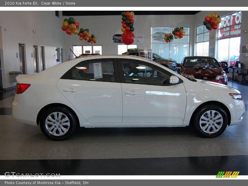 Clear White / Stone 2010 Kia Forte EX