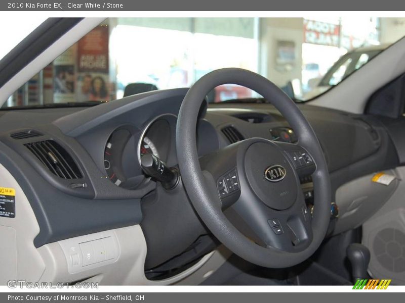 Clear White / Stone 2010 Kia Forte EX