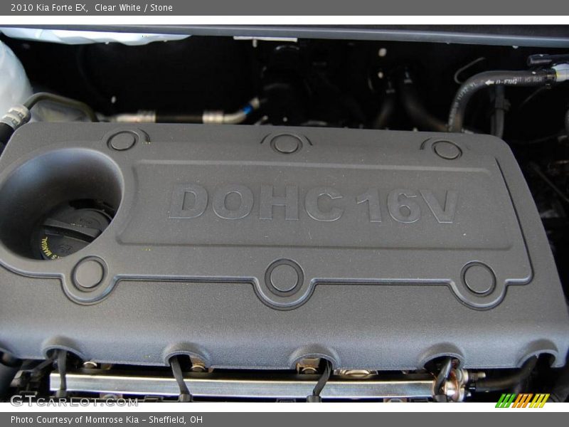 Clear White / Stone 2010 Kia Forte EX