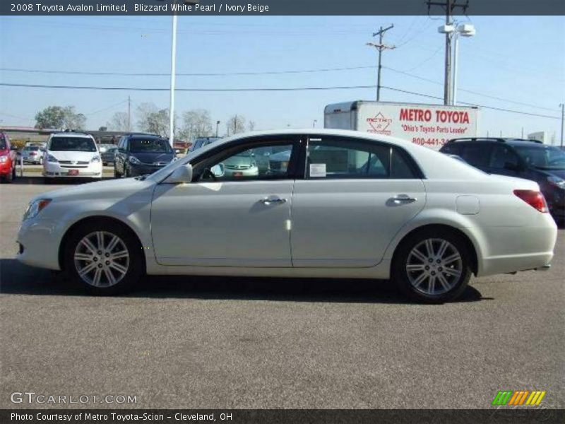 Blizzard White Pearl / Ivory Beige 2008 Toyota Avalon Limited