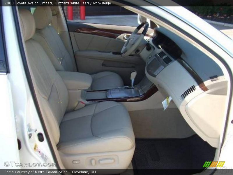 Blizzard White Pearl / Ivory Beige 2008 Toyota Avalon Limited
