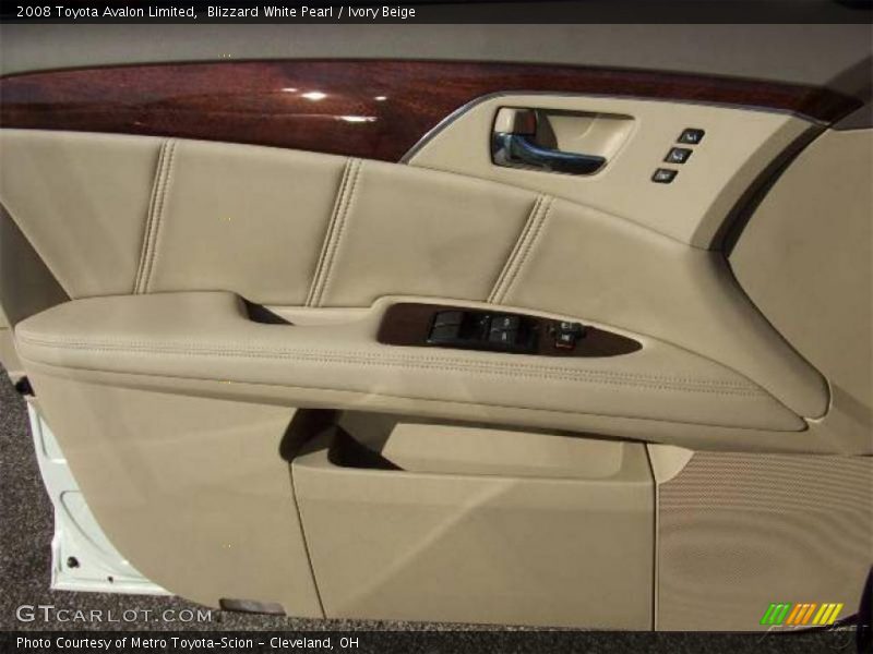 Blizzard White Pearl / Ivory Beige 2008 Toyota Avalon Limited