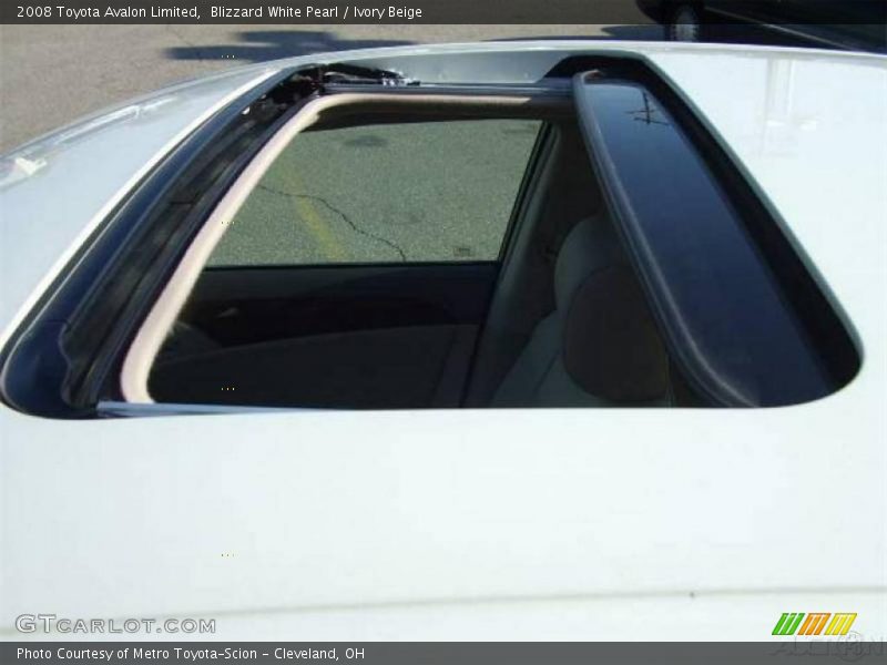 Blizzard White Pearl / Ivory Beige 2008 Toyota Avalon Limited