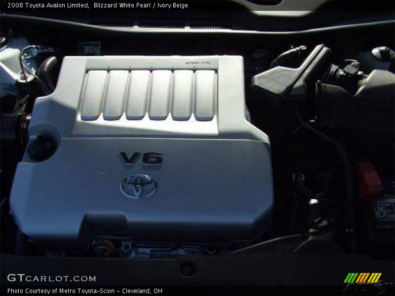 Blizzard White Pearl / Ivory Beige 2008 Toyota Avalon Limited