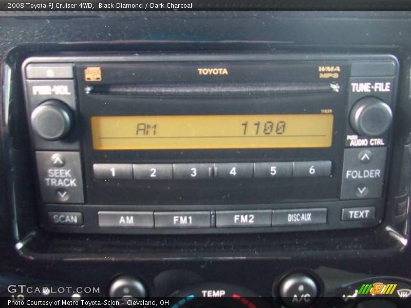 Black Diamond / Dark Charcoal 2008 Toyota FJ Cruiser 4WD