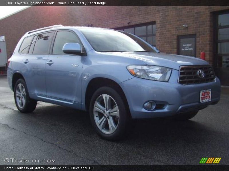Wave Line Pearl / Sand Beige 2008 Toyota Highlander Sport