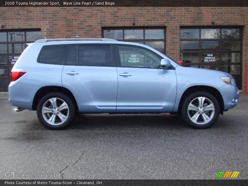 Wave Line Pearl / Sand Beige 2008 Toyota Highlander Sport