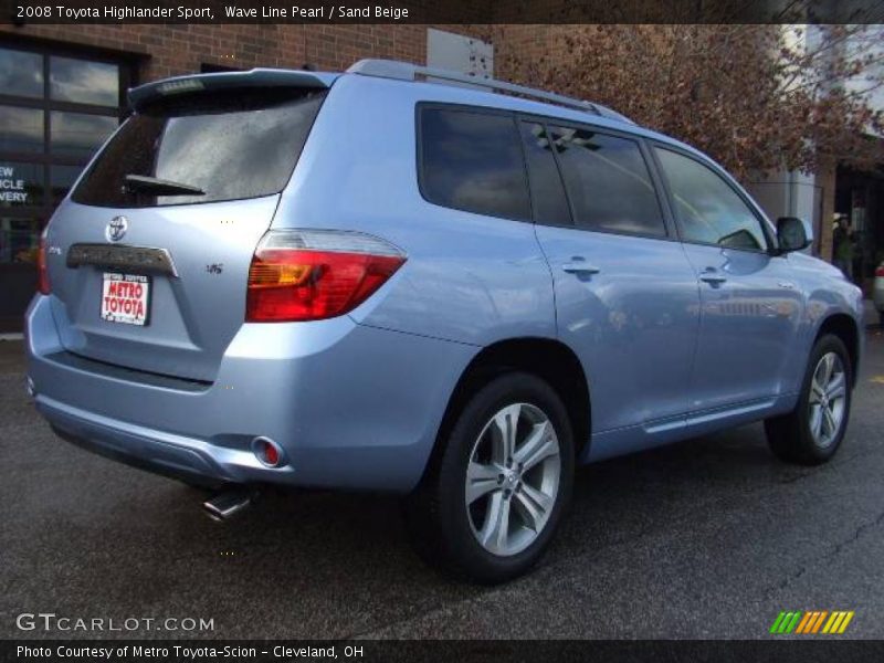 Wave Line Pearl / Sand Beige 2008 Toyota Highlander Sport