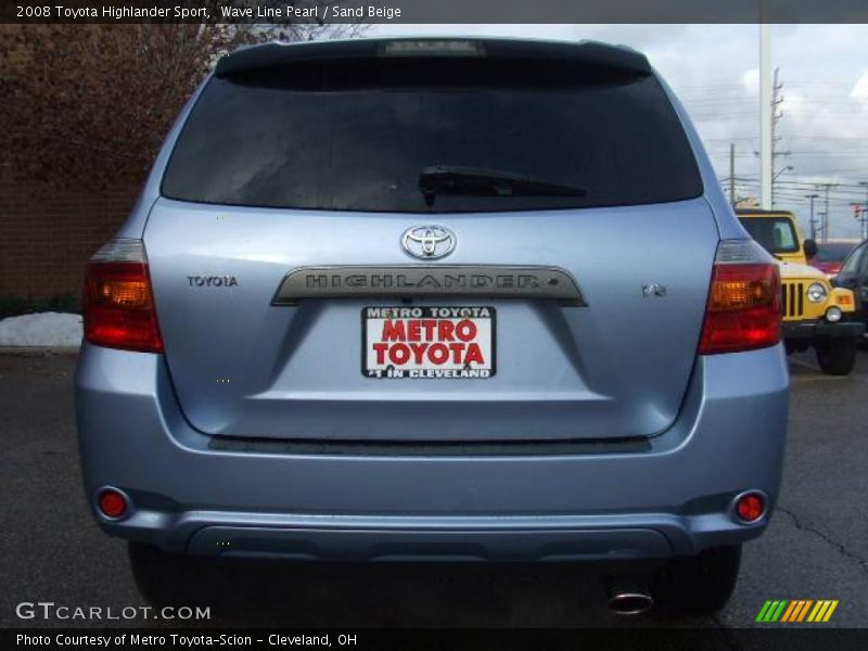 Wave Line Pearl / Sand Beige 2008 Toyota Highlander Sport