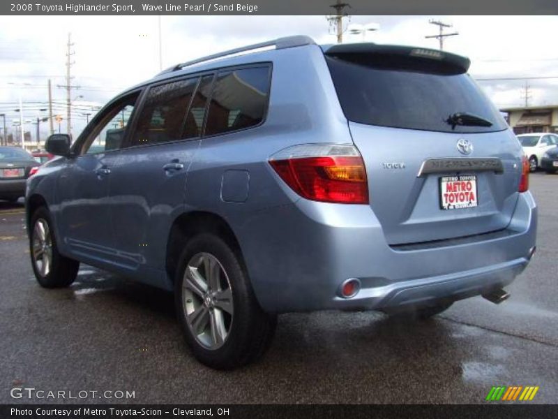 Wave Line Pearl / Sand Beige 2008 Toyota Highlander Sport