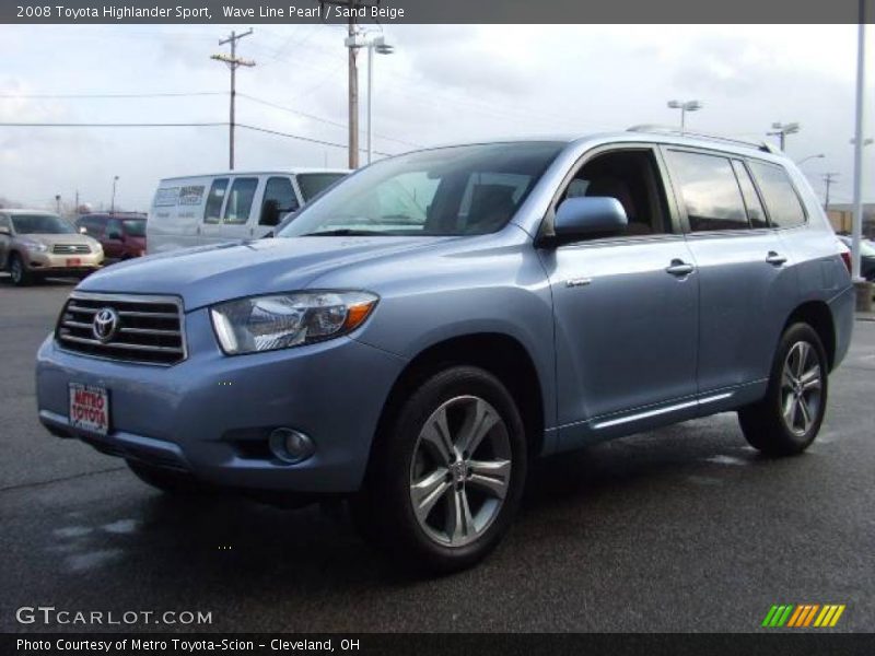 Wave Line Pearl / Sand Beige 2008 Toyota Highlander Sport