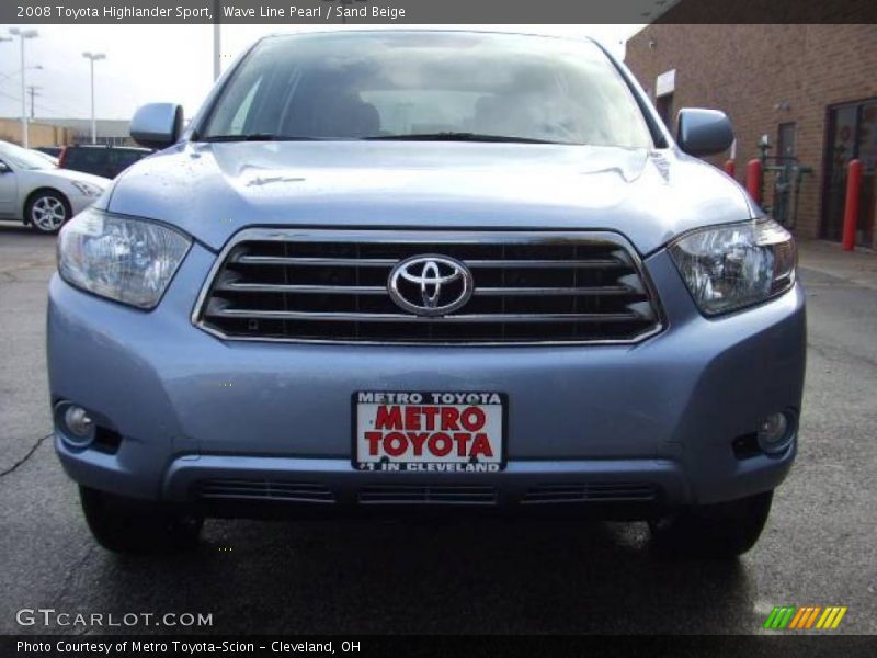 Wave Line Pearl / Sand Beige 2008 Toyota Highlander Sport