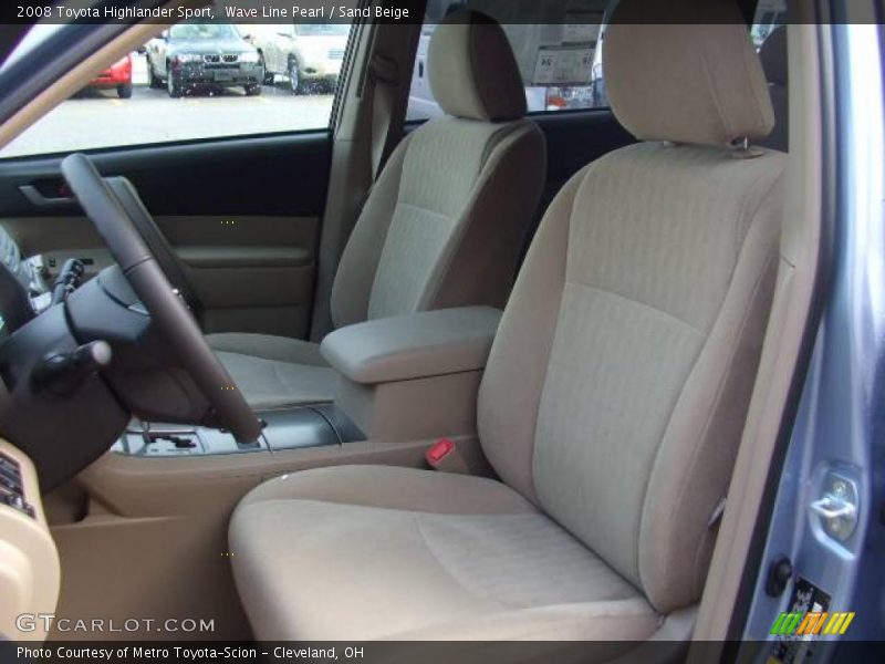 Wave Line Pearl / Sand Beige 2008 Toyota Highlander Sport