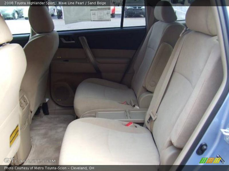 Wave Line Pearl / Sand Beige 2008 Toyota Highlander Sport