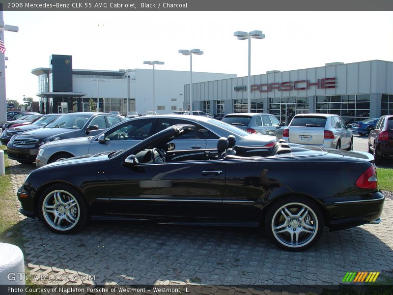 Black / Charcoal 2006 Mercedes-Benz CLK 55 AMG Cabriolet