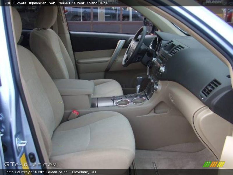 Wave Line Pearl / Sand Beige 2008 Toyota Highlander Sport