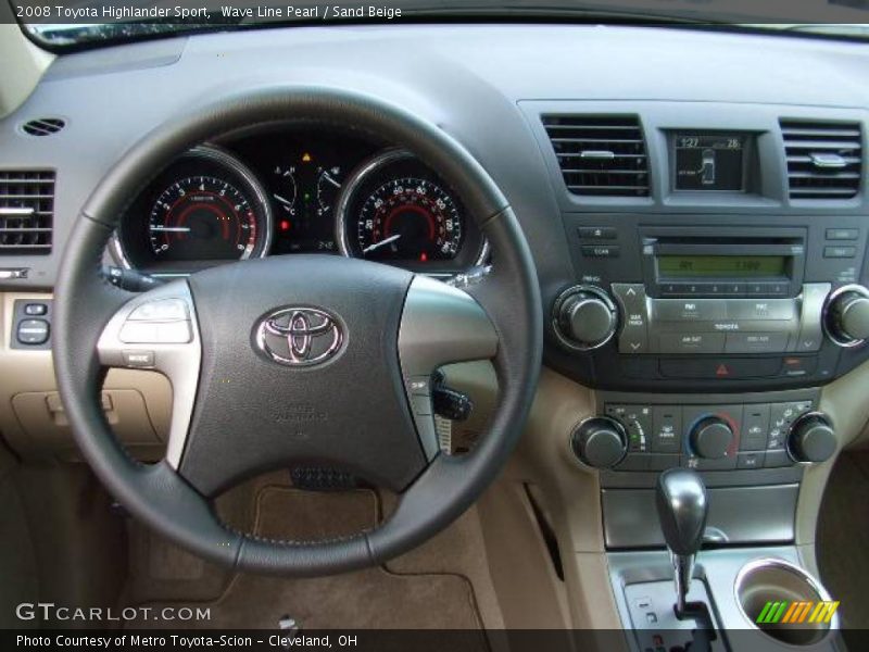 Wave Line Pearl / Sand Beige 2008 Toyota Highlander Sport