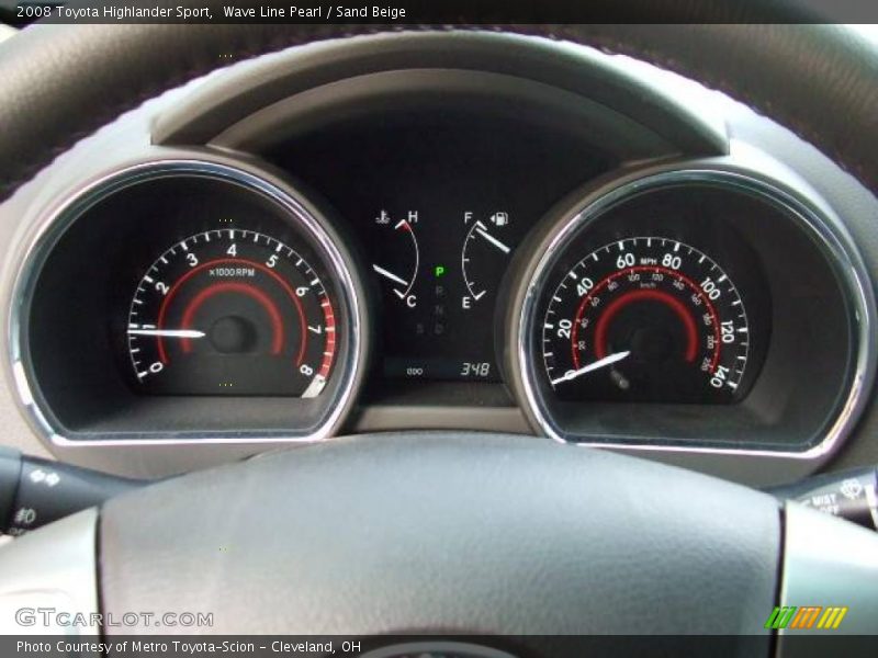 Wave Line Pearl / Sand Beige 2008 Toyota Highlander Sport