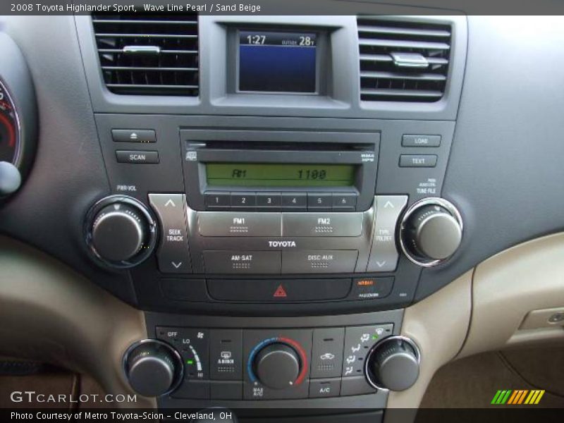 Wave Line Pearl / Sand Beige 2008 Toyota Highlander Sport