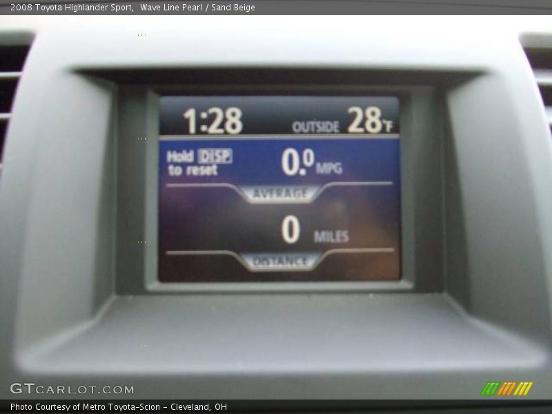 Wave Line Pearl / Sand Beige 2008 Toyota Highlander Sport