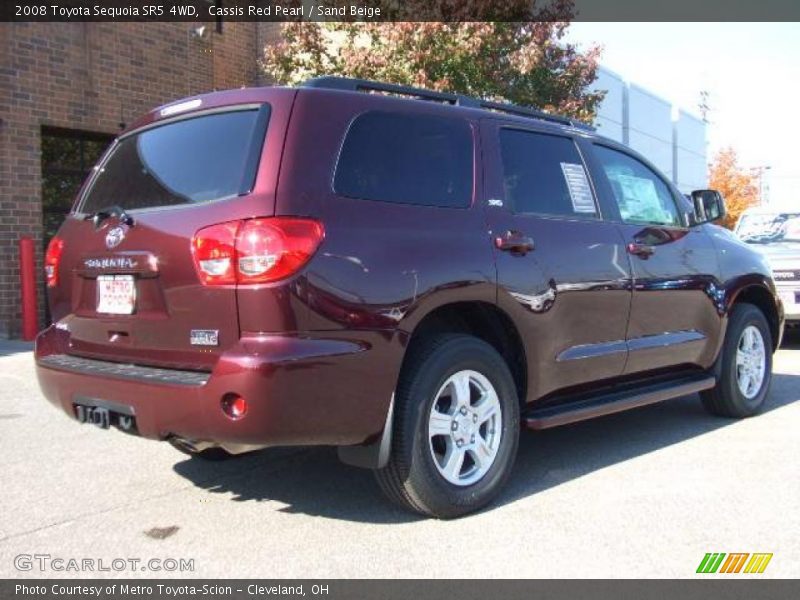 Cassis Red Pearl / Sand Beige 2008 Toyota Sequoia SR5 4WD