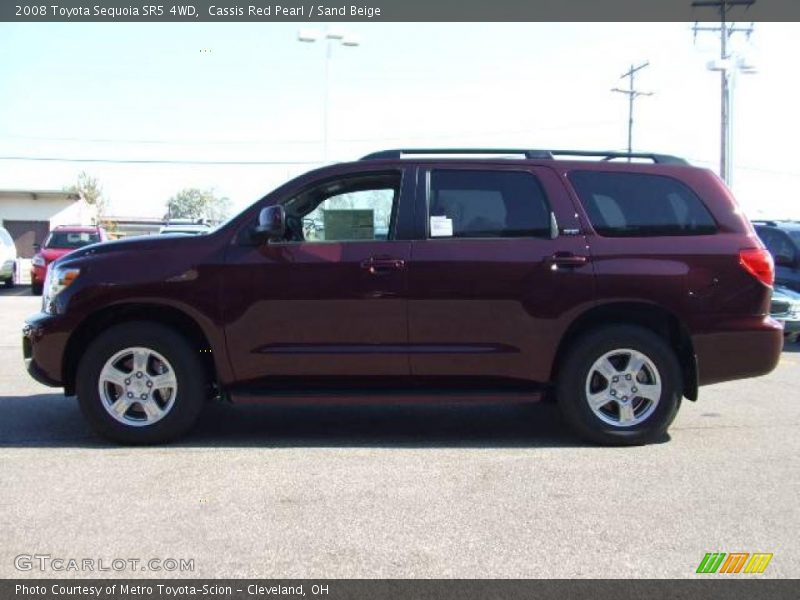 Cassis Red Pearl / Sand Beige 2008 Toyota Sequoia SR5 4WD