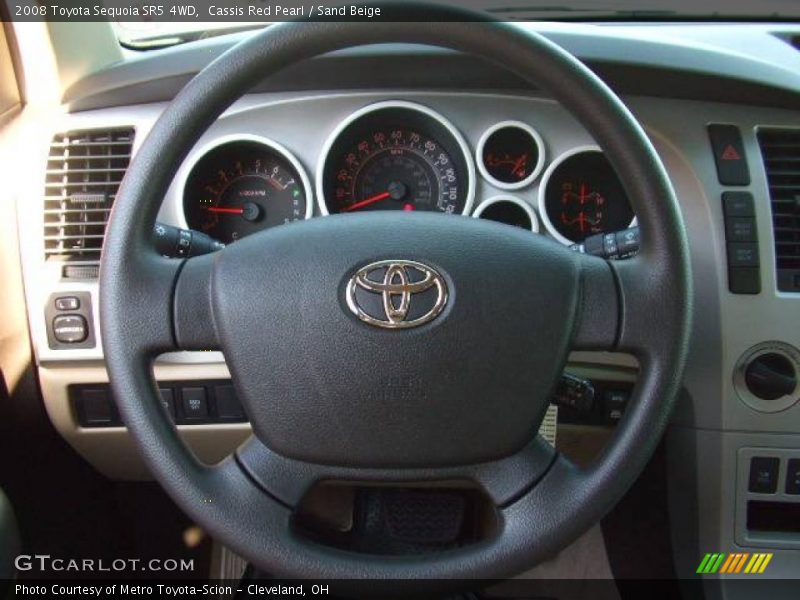 Cassis Red Pearl / Sand Beige 2008 Toyota Sequoia SR5 4WD