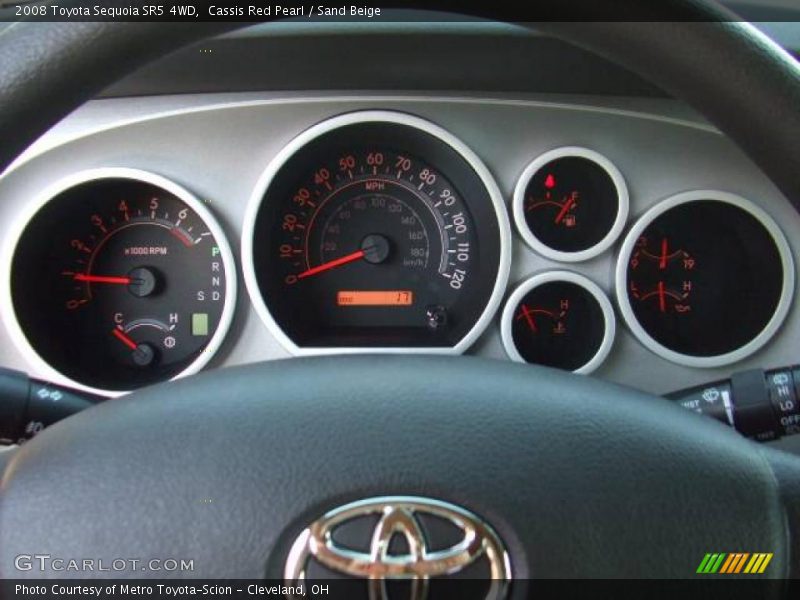 Cassis Red Pearl / Sand Beige 2008 Toyota Sequoia SR5 4WD