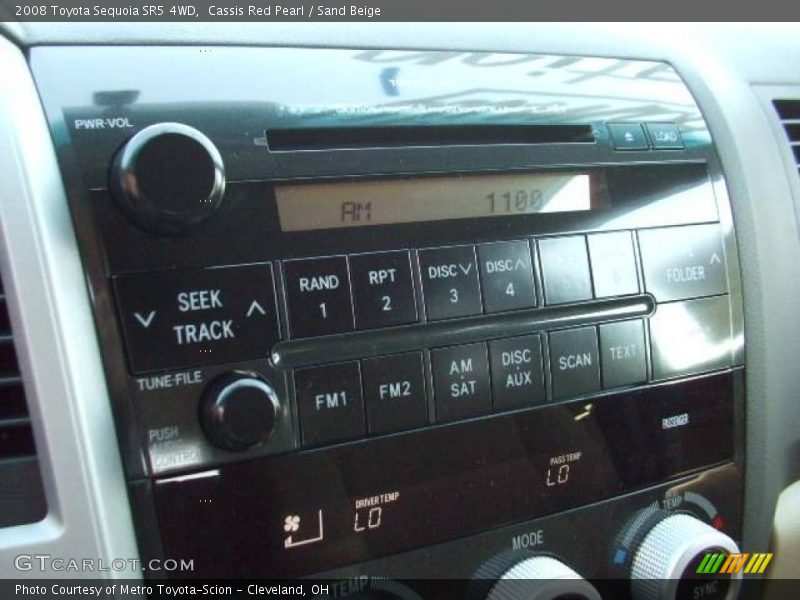 Cassis Red Pearl / Sand Beige 2008 Toyota Sequoia SR5 4WD