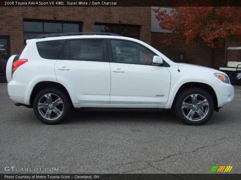 Super White / Dark Charcoal 2008 Toyota RAV4 Sport V6 4WD