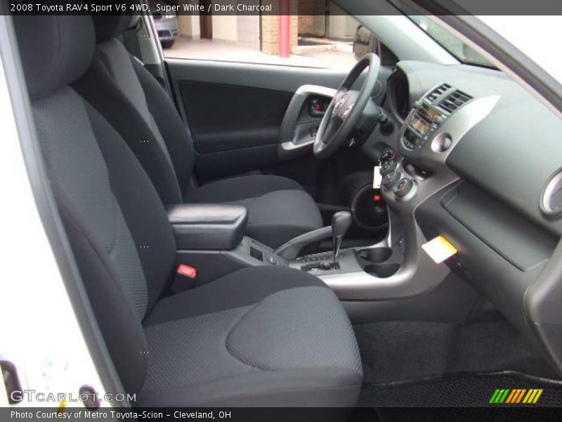 Super White / Dark Charcoal 2008 Toyota RAV4 Sport V6 4WD
