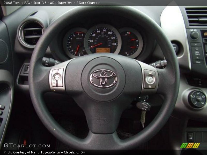 Super White / Dark Charcoal 2008 Toyota RAV4 Sport V6 4WD