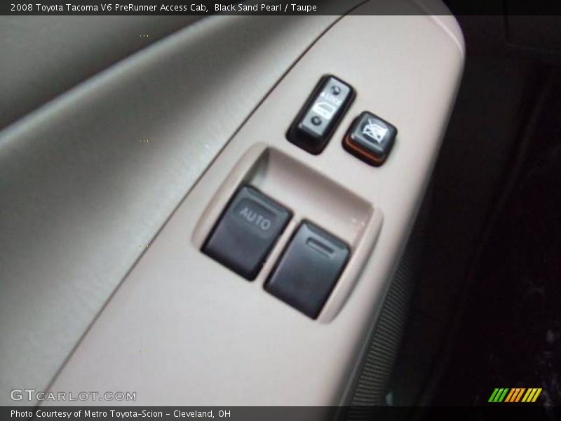 Black Sand Pearl / Taupe 2008 Toyota Tacoma V6 PreRunner Access Cab